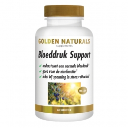 GratisVerzending2xGoldenNaturalsBloeddrukSupportVegan60tabletten