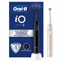 6xOral-BElektrischeTandenborsteliO2DuoZwartRoze1set