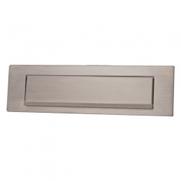 HardbrassBriefplaatrechthoekmetklep335x95mm-RVS