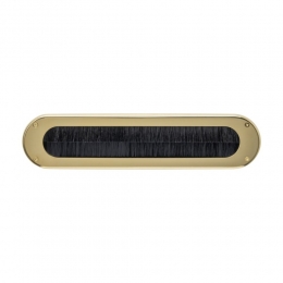 IntersteelTochtweringovaal340x80mm-PVDmessingkleur
