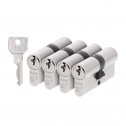 AXAAXASecuritySKGdubbeleveiligheidscilindergelijksluitend4x30-30mm-vernikkeld