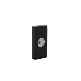 Intersteeldeurbelrechthoekig65x30x10mmverdekt-RVSmatzwart