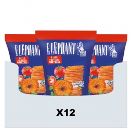 12xElephantPretzelsTomaatKruiden160gr
