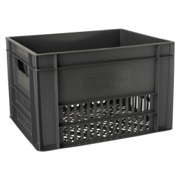 KunststofFietskratLarge40literAntracietRecyclaat