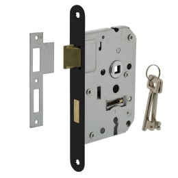 Intersteelklavierdagennachtslotmetzwartevoorplaat20x175mm