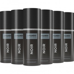 6xAmandoDeodorantSprayNoir150ml