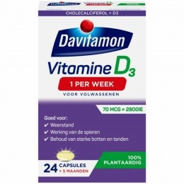 GratisVerzending4xDavitamonVitamineDVegan1PerWeek24capsules