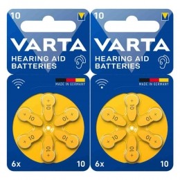 2xVartaHearingAidBatteries10Blister6stuks