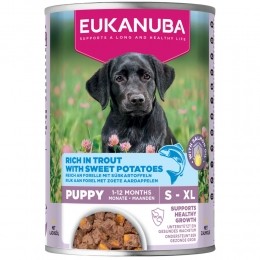 EukanubaLifeCareDogHondenvoerNatPuppyTroutSweetPotaties400gr