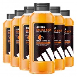 6xAdidasShowerGelActiveSkinMindEnergyKickM400ml