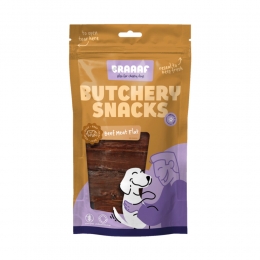 BraaafHondensnackButcheryBeefMeatFlat125gr