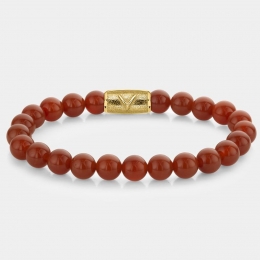 RebelandRoseRR-8DV06-G-RedAgate-Armband-MaatL