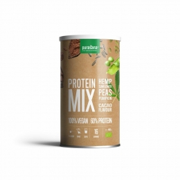 PurasanaVeganErwtHennepZonnebloemPompoenProteineMixCacaoBIO400gr