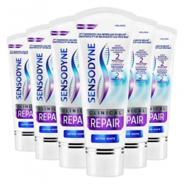 6xSensodyneTandpastaClinicalRepairActiveWhite75ml