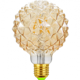E27LEDFilamentPineGoudGlobelamp4WExtraWarmWitDimbaar