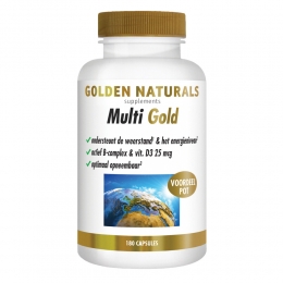 GratisVerzending2xGoldenNaturalsMultiGold180vegacapsules