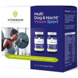 GratisVerzendingVitakruidVrouwSportMultiDagNacht60tabletten