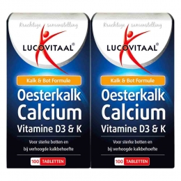 GratisVerzending2xLucovitaalOesterkalkCalciumVitamineD3K100tabletten