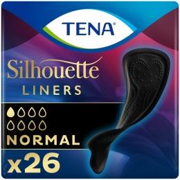 TENASilhouettePadsBlackNormal26stuks