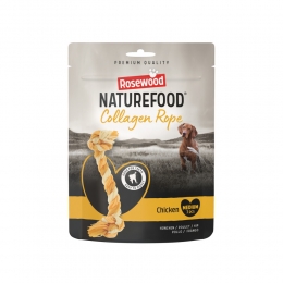 RosewoodNaturefoodHondensnackCollageenRopeChickenM90gr