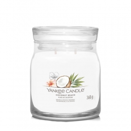 YankeeCandleGeurkaarsMediumJarCoconutBeachSignature368gr