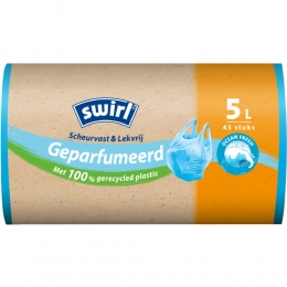 SwirlPedaalemmerzakkenGeparfumeerdOceanFresh5liter45stuks