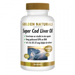 GratisVerzendingGoldenNaturalsSuperCodLiverOil180softgels