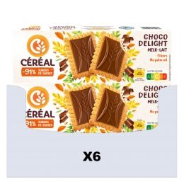6xCralChocokoekDelightMelk126gr