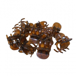 3xHairModeHaarklemmenMiniBruin10stuks