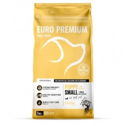 Euro-PremiumPuppySmallKip-Rijst3kg
