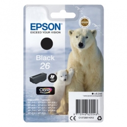 Inktcartridgeepson26t2601zwart