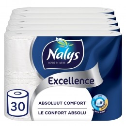 5xNalysExcellenceMaxi-VelToiletpapierInPapierenVerpakking5-Laags6stuks