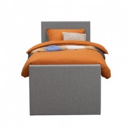 BoxspringmetvoetbordLivegaal-lichtgrijs-90x200cm-rondepoot-LeenBakker