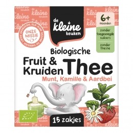 deKleineKeukenBioThee6mMuntKamilleAardbei195gr