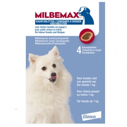 MilbemaxOntwormingKauwtablettenHond1-5kg4tabletten