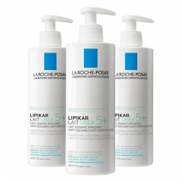 3xLaRochePosayLipikarUrea5MelkDrogeHuid400ml