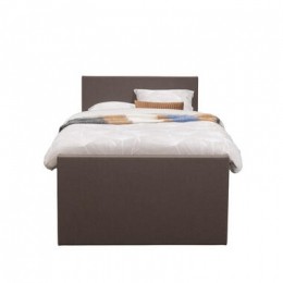 BoxspringmetvoetbordLivegaal-donkerbruin-120x200cm-rondepoot-LeenBakker