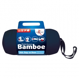 LucovitaalBamboeNekKussenBlauw