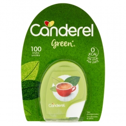 6xCanderelGreenSteviaZoetjes100stuks