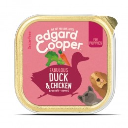 EdgardCooperKuipjeVersVleesPuppyHondenvoerEend-Kip150gr