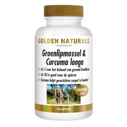 GratisVerzending2xGoldenNaturalsGroenlipmosselCurcumalonga180capsules