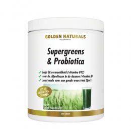 GratisVerzending2xGoldenNaturalsSupergreensProbioticaPoeder300gr