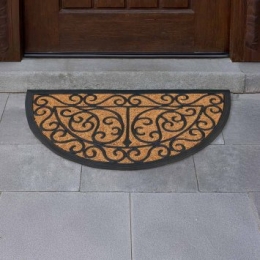 Halfrondedeurmat
