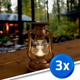 Solarstormwindlichtoilopzonneenergiekleurbronssetvan3stuks