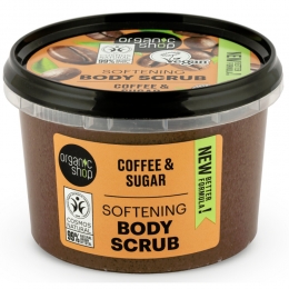 3xOrganicShopBodyScrubBrazilianCoffee250ml