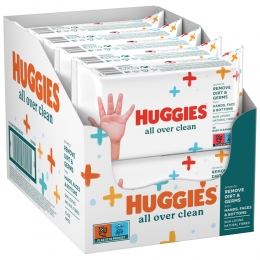 10xHuggiesBabydoekjesAllOverClean10x56560stuks