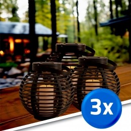 Solarbasketsmallvoordeelset3lampenopzonneenergie