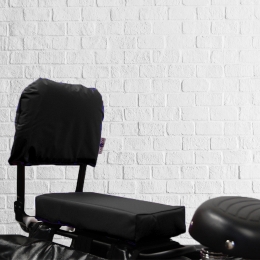 FietskussenPakketZwartmetrugleuningenvoetsteuntjes