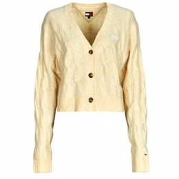 VestTommyJeansTJWHTRCABLECARDIGAN