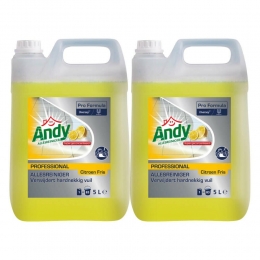 2xAndyProfessionalAllesreinigerCitroenFrisProFormula5liter